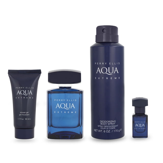Set Perry Ellis Aqua Extreme 4Pzs