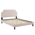 thumbnail image 3 of Modway Sienna Performance Velvet King Platform Bed in Pink, 3 of 10