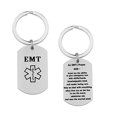 thumbnail image 2 of BNQL Emergency Prayer Keychain Paramedic or Emergency Steel Keychain Gift (Keychain), 2 of 4