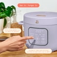 thumbnail image 6 of Beautiful 14-Cup Cooked, 6-Cups Uncooked Electric Rice and Grain Cooker, EverGood™ Ceramic Nonstick Coating, Lavender by Drew Barrymore, 6 of 15