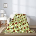 thumbnail image 2 of Hirioo Avocado for Flannel Blanket, Cozy and Warm Throw for Bed or Couch ,Perfect for All Seasons-40"x30", 2 of 6