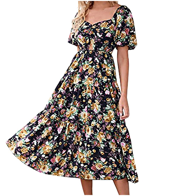 strapless beach dresses plus size Comfylo Multicolor Plus Size Leopard Print Strapless Dress Wedding Guest Party Semi Formal Slim Fit Flared A-Line Knitted Fabric High Waist,3XL