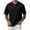 Classic-Black, variant on Mens Casual Polo Shirt Summer Short Sleeve Vacation Button Beach Knit Stretchy Golf Shirts