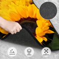 thumbnail image 3 of Kdxio Tapis de Sol de Voiture Imprimé Tournesol Buisson de Fleurs Universel SUV avant Arrière Tapis de Sol 4 Pcs avec Support en Caoutchouc Antidérapant Accessoires de Voiture pour la Plupart des Voitures, 3 of 7