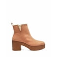 thumbnail image 5 of Vince Camuto Rafella Tan Latte Block Heel Bootie Platform Fur Lined Ankle Boot (Skinny Latte, 9), 5 of 5