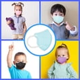 thumbnail image 2 of Cubrebocas desechable 4 capas de proteccion, comodos y respirables para niños y niñas,10,Azul Cielo Lutema M94k, 2 of 8