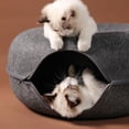thumbnail image 2 of Removable Cat Nest,round Donut Felt Pet Nest,cat Tunnel Bed,semi-closed Washable Cat Tunnel Nest,detachable Beds& Furniture, 2 of 3