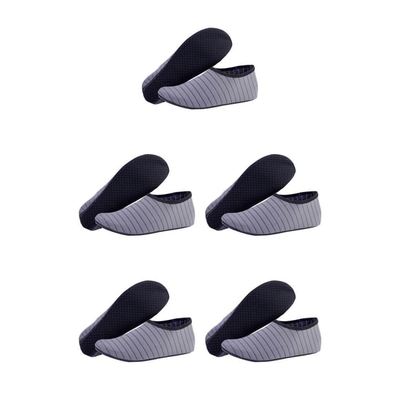 Greeniant 1 par de zapatos de playa antideslizantes de secado rápido calcetines descalzos Surf Drafting Underwater adultos niños gris M Gris M 5piezas