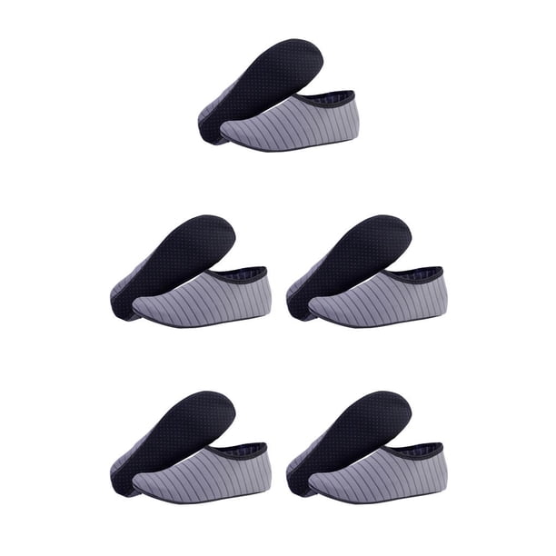 Greeniant 1 par de zapatos de playa antideslizantes de secado rápido calcetines descalzos Surf Drafting Underwater adultos niños gris M Gris M 5Conjunto