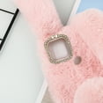 thumbnail image 2 of Miangastore Rabbit Phone Case Fluffy Bunny Phone Case Shock Absorption Tpu Plush Pink 1Pcs, 2 of 7