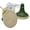 Green, variant on Irish Ceramic Cookie Stamp Woodland Flower Design by Brown Bag