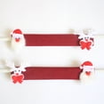 thumbnail image 2 of Phenofice 4Pcs Red Refrigerator Door Handle Cover Linen Christmas Theme Anti-static Stains, 2 of 4