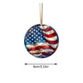 thumbnail image 2 of Hwkond Independence Day Decor American Independence Day Hanging Plaque Round Decorative Round Hanging Plaque Pendant on Clearance, 2 of 7
