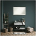 thumbnail image 2 of Amanti Art Two Tone Silver Beveled Wood Bathroom Wall Mirror, 2 of 10