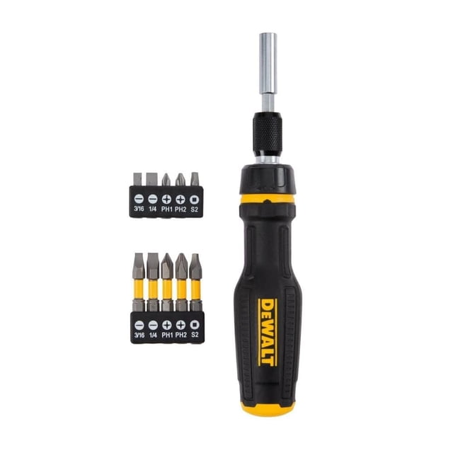 Destornillador Dewalt Maxfit telescópico Multi Bit, 10 unidades