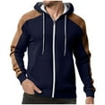 thumbnail image 5 of Stamzod 2025 Fashion Fleece Pullover Women Men Hoodies Unisex Thick Warm Oversized Hoodie with Pocket Winter Hooded Sweatshirts for Couple Navy B M, 5 of 7