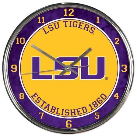 NCAA Louisiana State Prime Chrome Clock