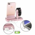 thumbnail image 4 of CBD 2 In1 Apple Mobile Phone Watch Charger Holder Charging Dock Stand Rose Gold, 4 of 7