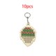 thumbnail image 2 of Llavero de madera hojas Artes de punto de cruz y manualidades Regalos para bolsa de mochila Purse Llavero Kits Plantillas Costura 10 Paquetes Speravity HA012694-00, 2 of 7