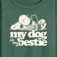 thumbnail image 3 of Peanuts - My Dog Is My Bestie - Women's Lightweight French Terry Long Sleeve Shirt, 3 of 6