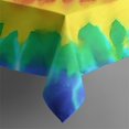 thumbnail image 5 of Colorful Tie Dye Pattern Square Tablecloth,Waterproof Square Table Cover,Wipeable Spillproof Washable Table Cover for Home Kitchen Party Decor 52"x52"(132x132cm), 5 of 6