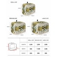 thumbnail image 2 of Bee Love Small Toaster Cover 2 Slice, Kitchen Appliance Covers, Daisy Eucalyptus Leaves Linen Rustic Beige Toaster Oven Cover with Loop, Bread Machine Cover Polyester Dust Cover Protection, 2 of 4