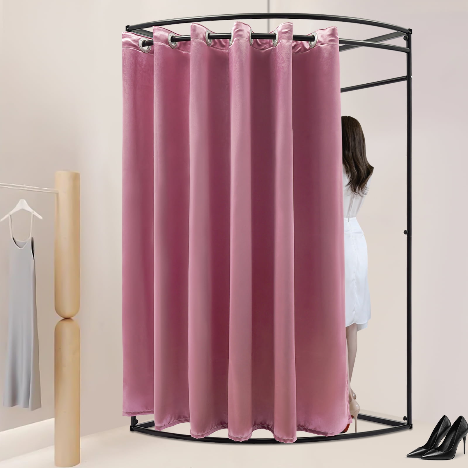 Fitting Room Clothing Store Fitting Room,Portable Dressing Room,Simple Clothing Store Partition Room Dividers for Indoor Outdoor House Shopping Mall