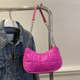 thumbnail image 3 of Axila Hombro Bolsas Cruzadas para Mujeres Cierre La Acolchada Cadena Sólida Vagabundo Compras Viajes, 3 of 9
