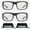2 Pairs Tinted Clear, variant on Bikershades Motorcycle Riding Safety Sunglass Foam Padded Large Fit Wind, Dust and Impact Resistant