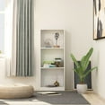 thumbnail image 2 of vidaXL 3-Tier Book Cabinet Black 15.7"x9.4"x42.5" Engineered Wood, 2 of 18