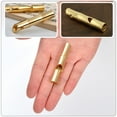 thumbnail image 6 of TEHAUX Loud Sound Whistle Golden 2Set 2.2x0.4x0.4in, 6 of 6