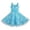 Blue, variant on Girls Dress Blue Rose Wedding Pageant Kids 4-5