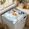 thumbnail image 3 of Watercolor Floral Print Washer Dryer Top Cover, Waterproof Non-Slip Laundry Appliance Protector Mat, Boho Decor, 23.6"x19.7", 3 of 8