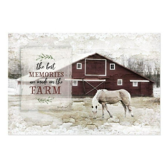 The Best Memories Are Made On The Farm Rustic Wood Style Wall Sign 12x18