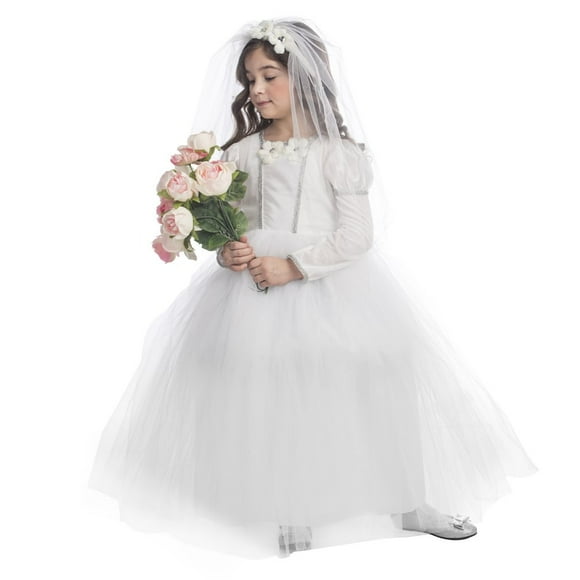 Disfraz de novia Dress Up America T2 para Niñas