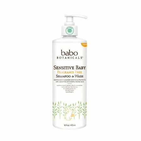 Sensitive Baby Fragrance Free Shampoo & Wash (Family Size)