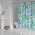 thumbnail image 3 of Coolnut Shower Curtain Set with Hooks Daisy White Flowers on Cyan Background Polyester Waterproof Bath Curtain for Bathroom Bathtubs Decor 60 x 72 Inches, 3 of 6