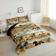thumbnail image 3 of Manfei Western Farm Horse Bedding Comforter Set,Rustic Farmhouse Cabin Twin Comforter Sets,Natural Mountain Bedding Set For Kids,Breathable Home Decor Reversible,2 Pieces, 3 of 8