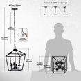thumbnail image 2 of 4 Light Chandelier, Industrial Ceiling Light Blac, 2 of 8