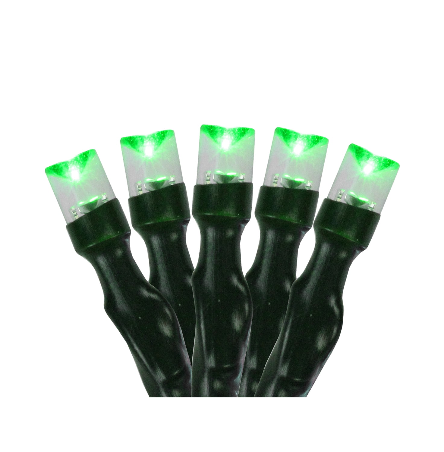 Northlight 20ct Battery Operated LED Wide Angle Christmas Lights Green