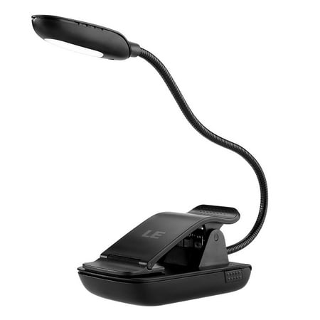 Lighting EVER USB Rechargeable Clip On LED Desk Lamp Home Office Bed Reading Night