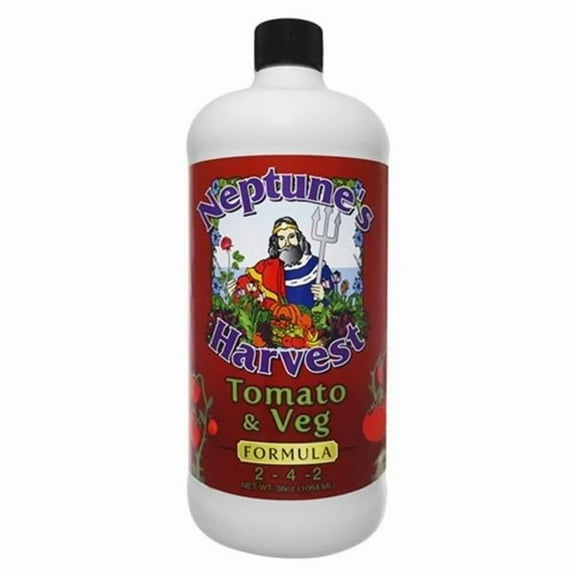 Neptunes Harvest 36 oz Red Label Quart Tomato & Veg Formula Fertilizer - Pack of 12