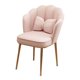 thumbnail image 4 of Silla de tocador para uso doméstico, silla de maquillaje con respaldo para salón, comedor, cafetería rosa, 4 of 9