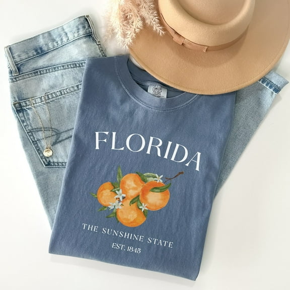 Cute Florida Oranges Tee Shirt, Sunshine State Tshirt TH210568