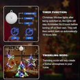 thumbnail image 2 of [Timer] 3Pcs Christmas Window Lights Decorations, Battery Powered Multicolor LED Sucker for Xmas Tree Fireplace Indoor Decor, 2 of 5