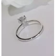 thumbnail image 2 of 1Ct IGI Solitaire Round Cut Certified Lab Grown Diamond/CVD Ring 14K White Gold Size -14, 2 of 5