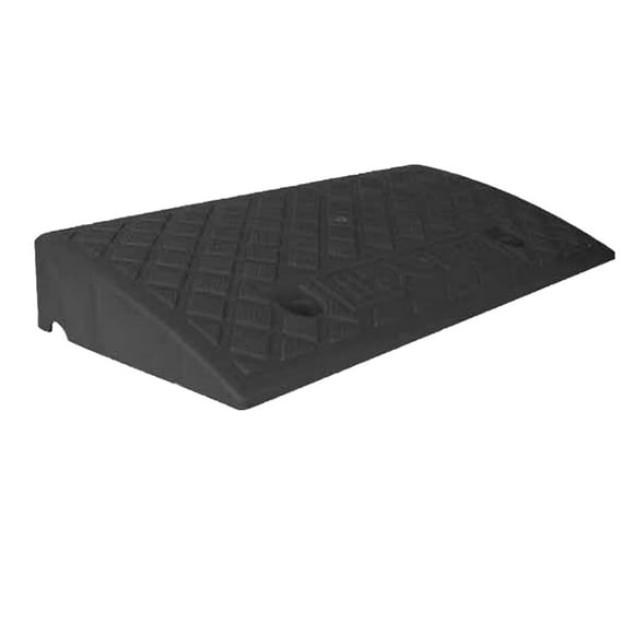 Uphill Speed Bumps Steps Black and Yellow Color Lightweight Plastic Pad Step Mat for Street Parking Black/9cm