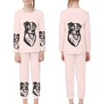 thumbnail image 4 of DISNIMO German sheepdog Black Pajama Set Girls Kids 9-10 Pjs Sets for Girls Pajamas Sets with Pants for Boys Cute Pj Set for Kids 2 Piece Pajama Set Girls Sleepwear for Girls Crewneck, 4 of 6