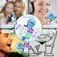 thumbnail image 2 of tredstone Microphone Noise Reduction Rechargeable Karaoke Microphone Wireless Portable LED Mic Blue, 2 of 7