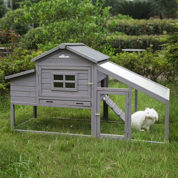 Aivituvin 69“ Chicken Coop Wood Hen House with Nest Box
